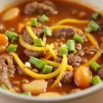 Delicious Taco Soup Frios with a hearty blend of beans, corn, and taco-seasoned broth.