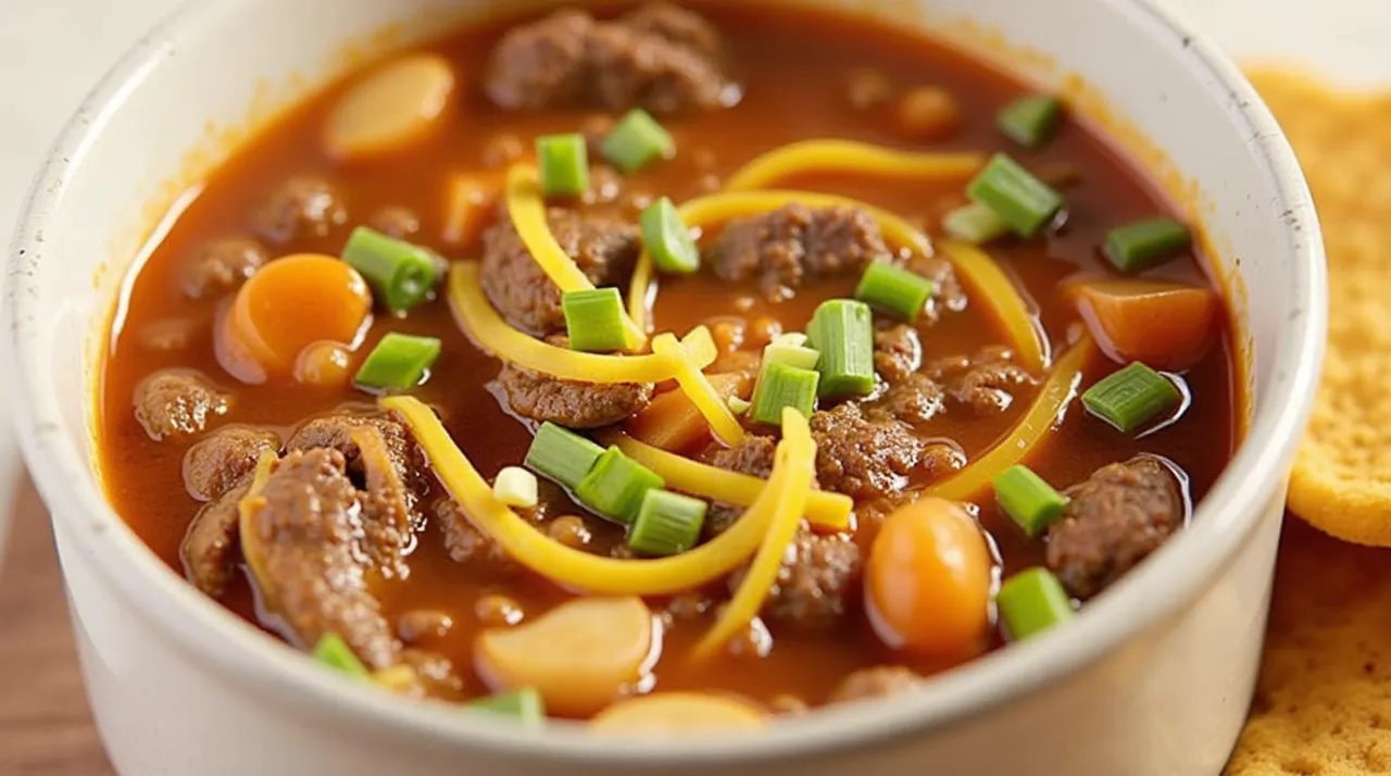 Delicious Taco Soup Frios with a hearty blend of beans, corn, and taco-seasoned broth.