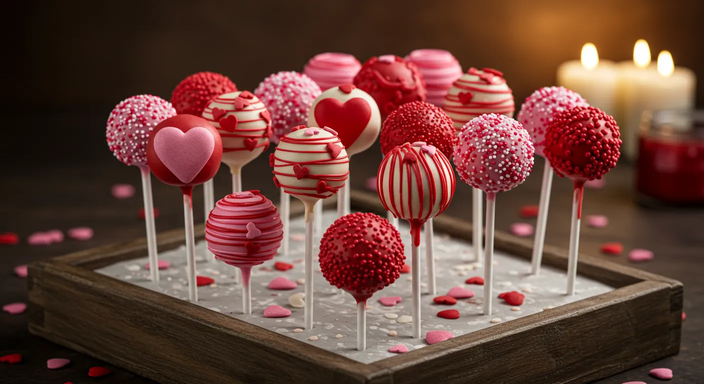 valentines day cake pops