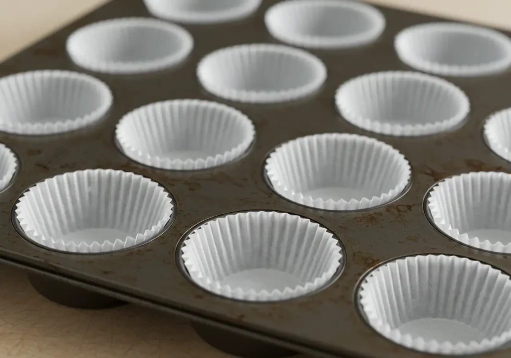 A large bowl filled with almond flour, baking soda, cinnamon, and salt, whisked together to form a dry mixture