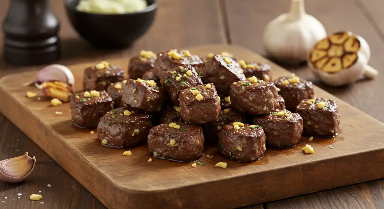 Garlic Steak Bites