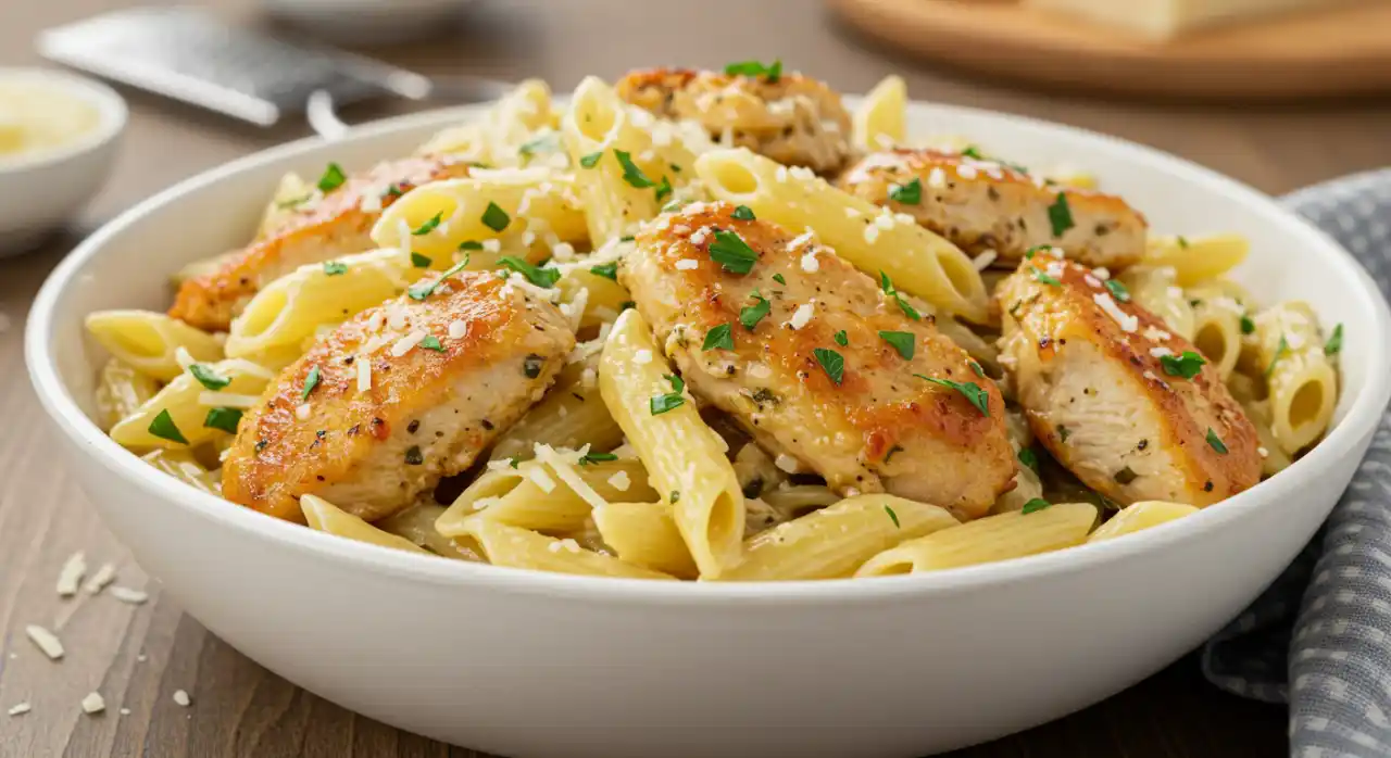 Garlic Parmesan Chicken Pasta