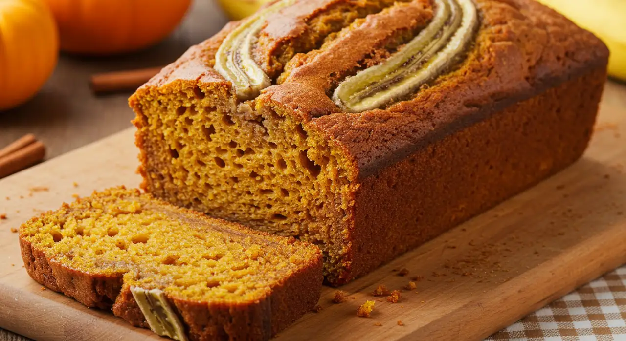 pumpkin banana loaf