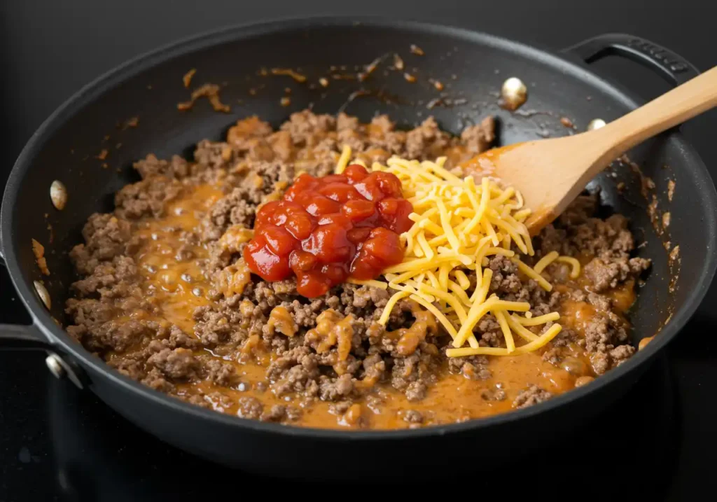 Cooking the Ground Beef